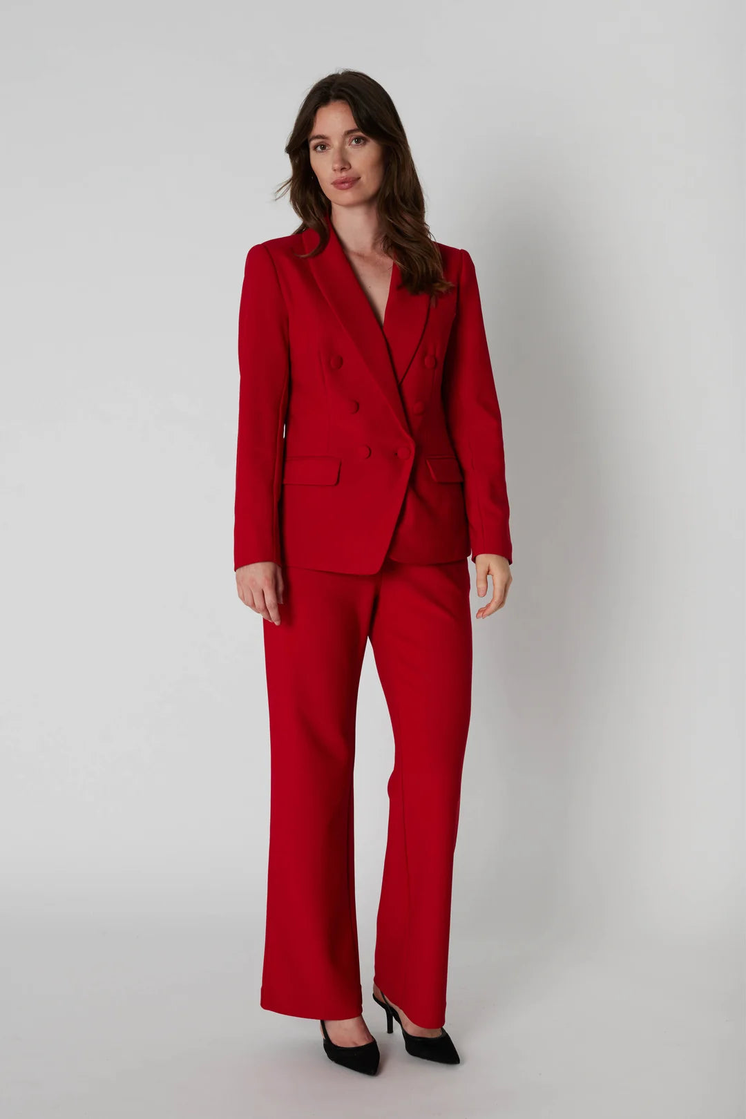 Rue de femme red suit pant