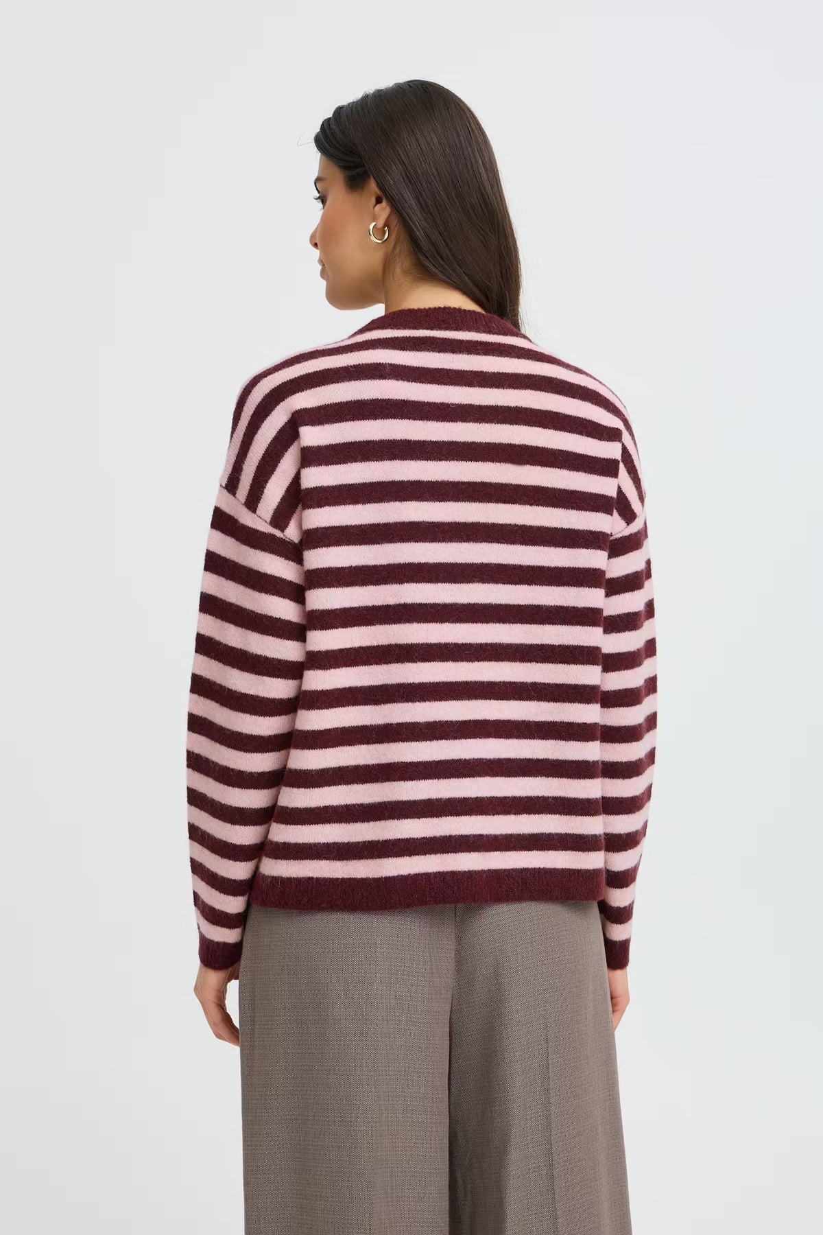 Fransa Iddaa striped long sleeve jumper