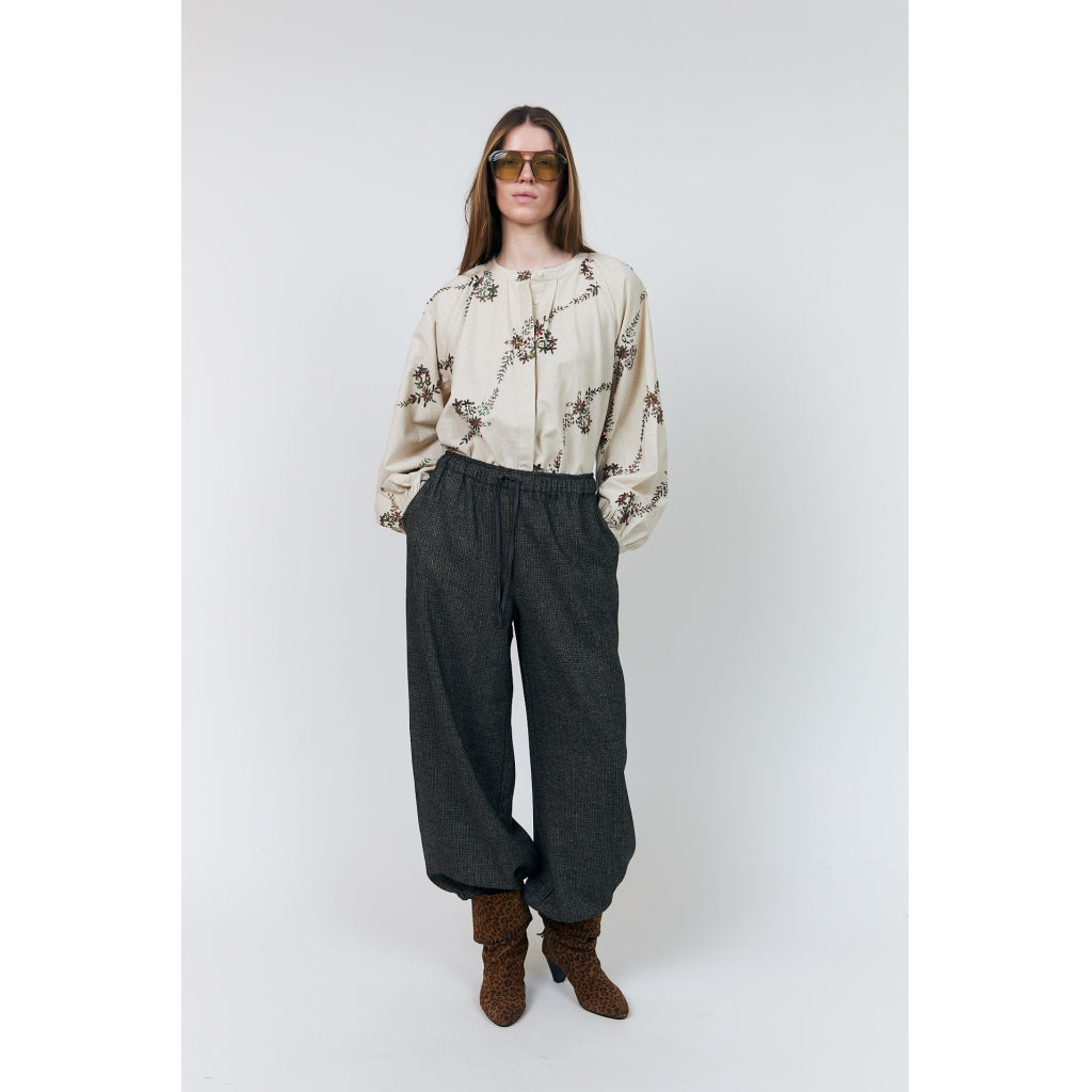 Lollys laundry Hailey emroided print blouse