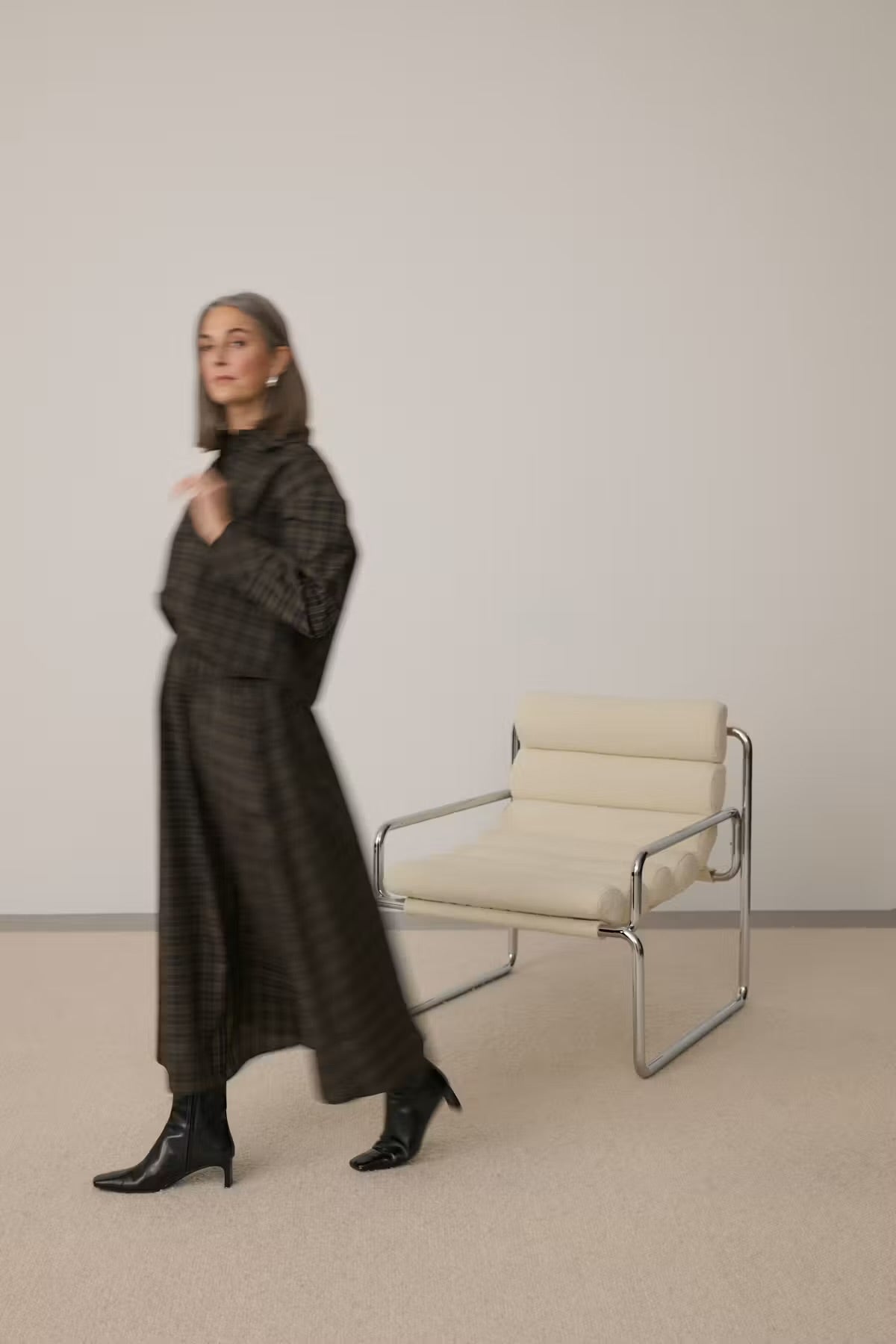 Kaffe Helle Check Skirt