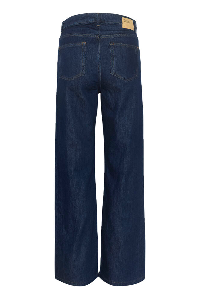 My Essential Wardrobe wide dark blue Louis Jeans