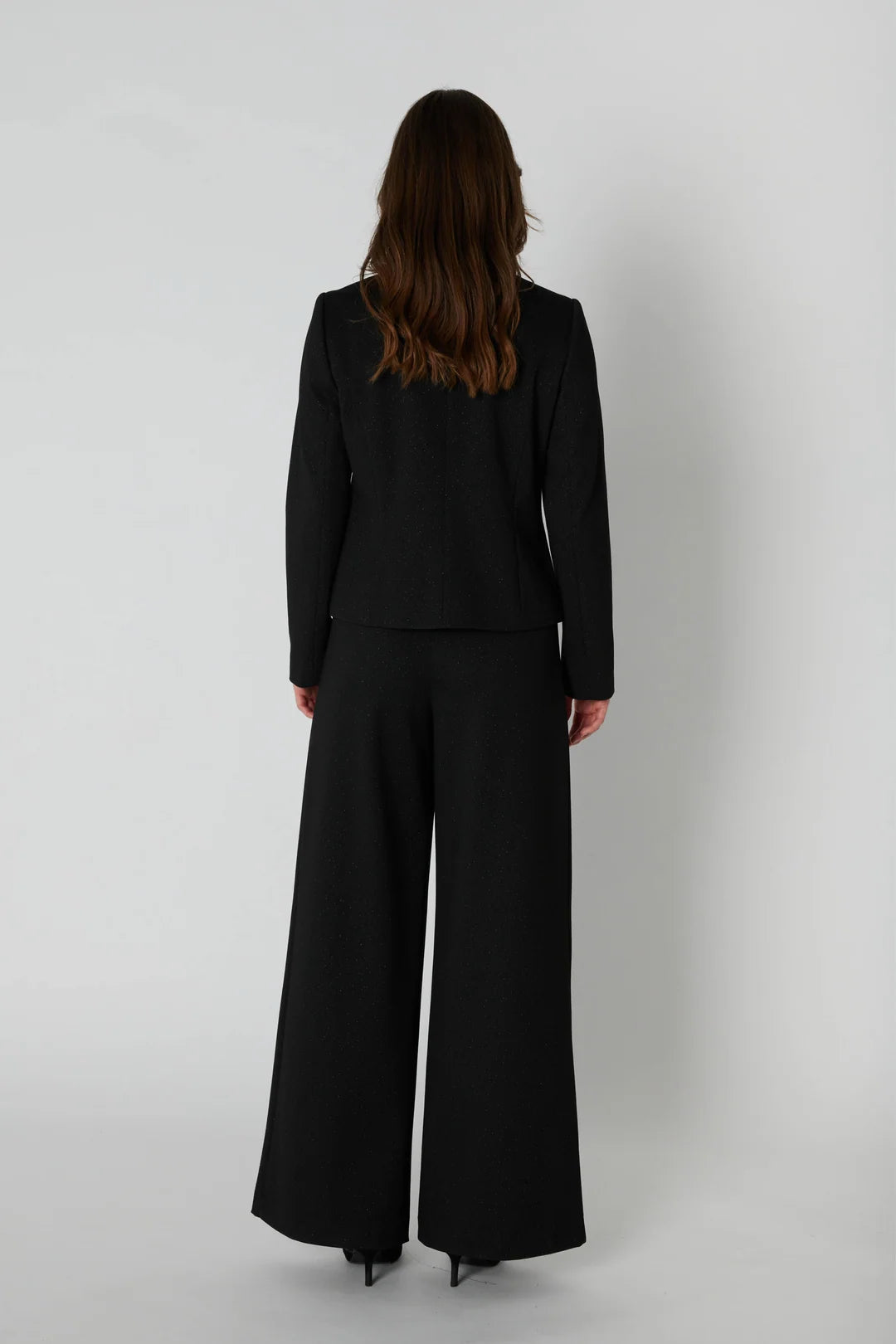 Rue de femme Olana extra wide shimmer black pant