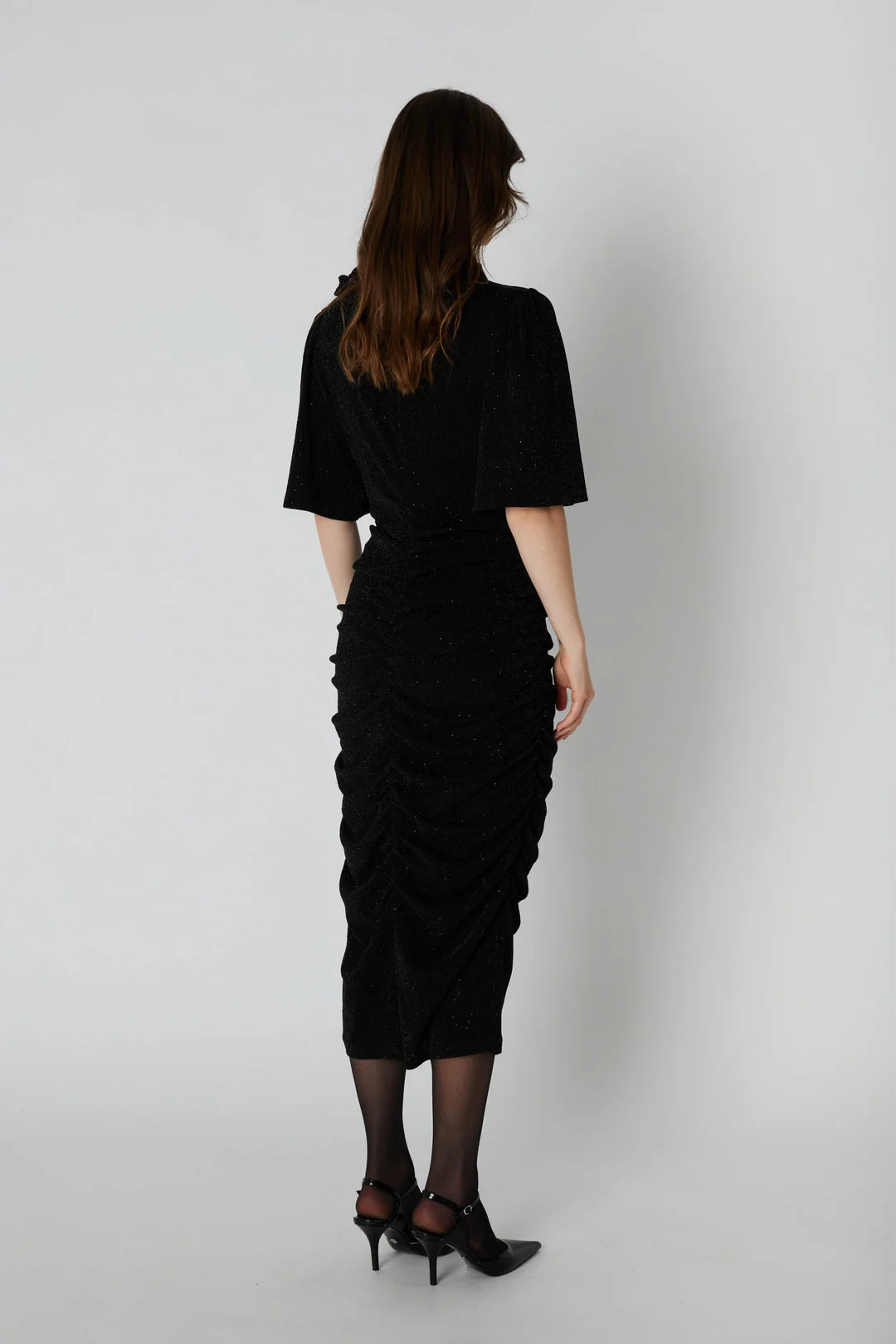 Rue de femme Lena black shimmer midi dresss