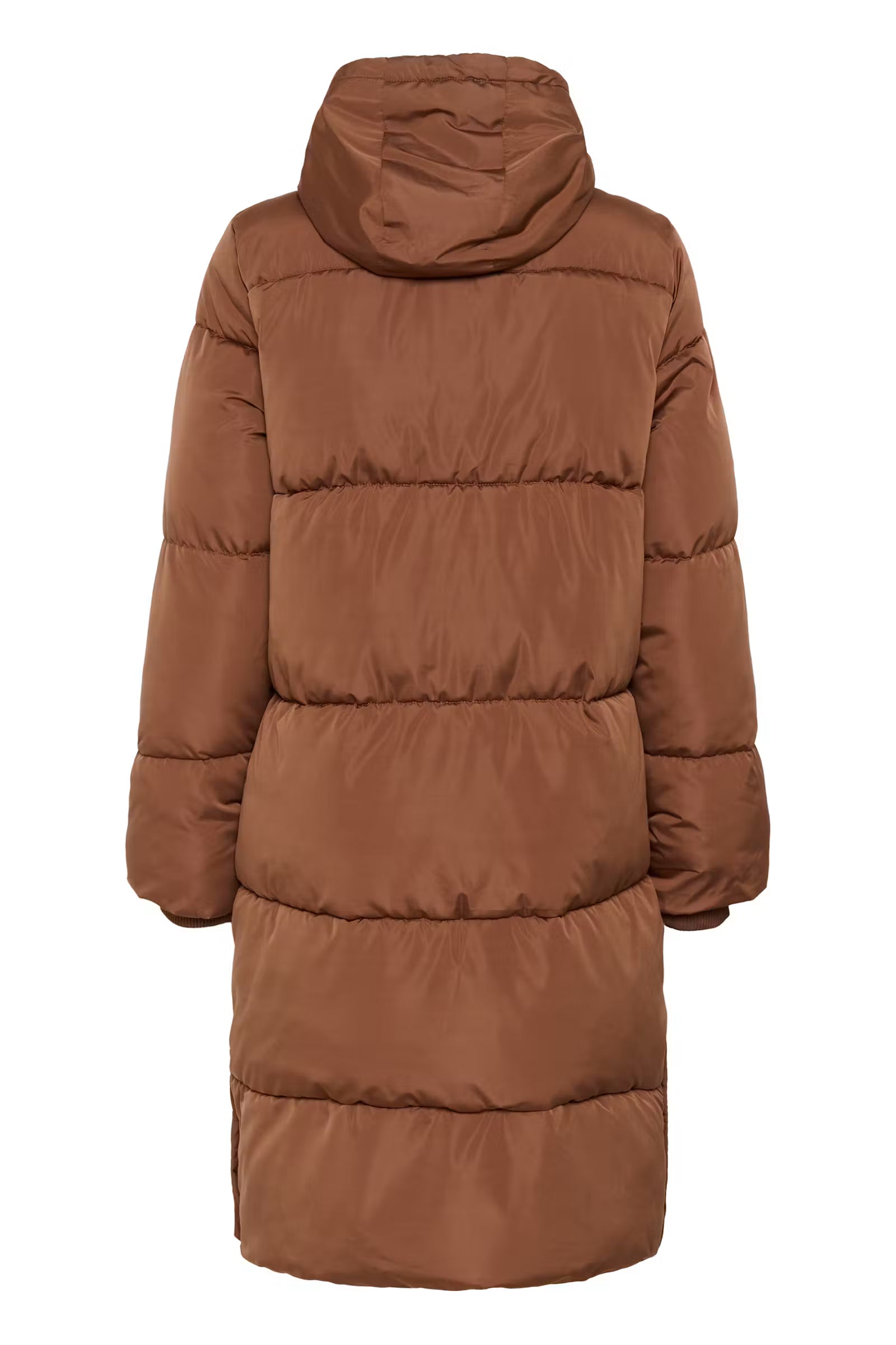 Kaffe Nikalui Friar Brown padded coat product back view