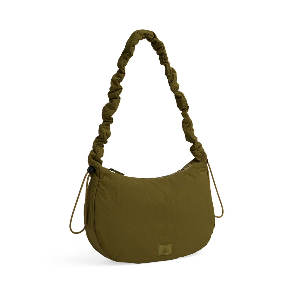 Markberg Ground Ivy Green lightweight shoulder bag worn crossbody