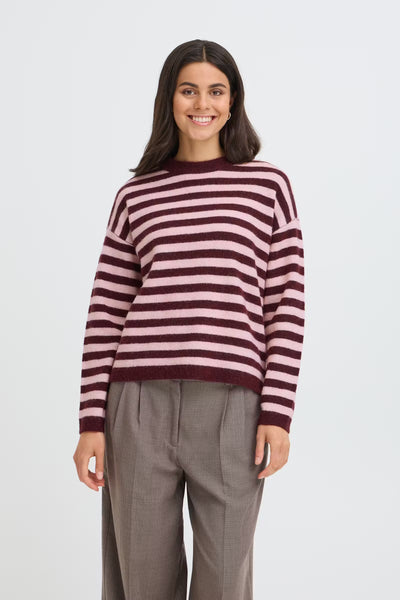 Fransa Iddaa striped long sleeve jumper