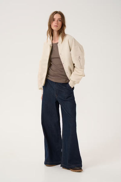 My Essential Wardrobe wide dark blue Louis Jeans