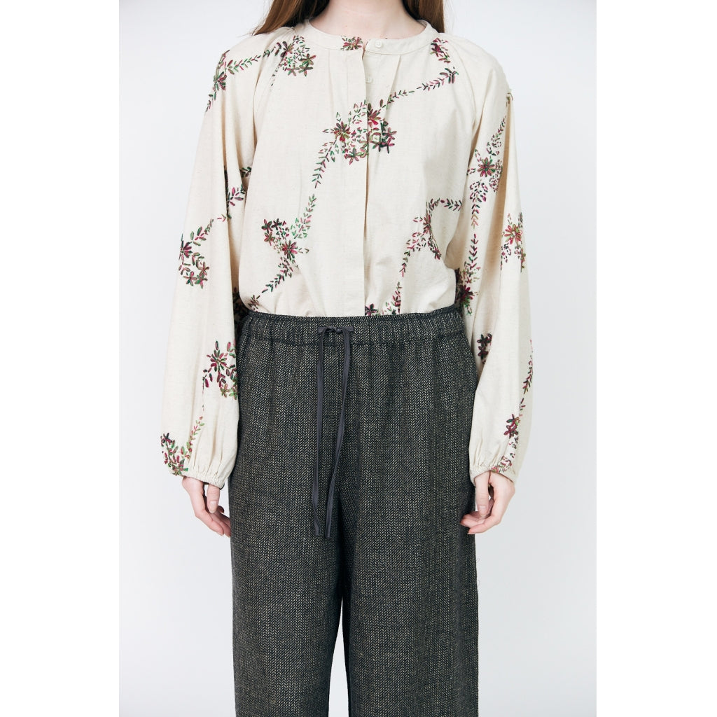 Lollys laundry Hailey emroided print blouse