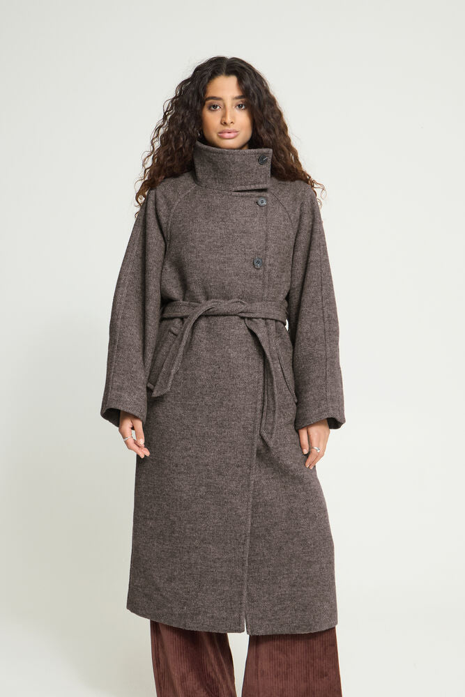 Ichi Gaziva Mid Length belted Jacket