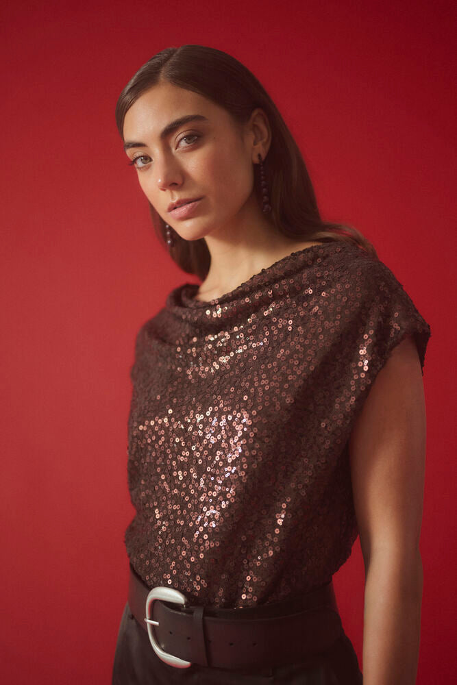 Culture nynna sequin top