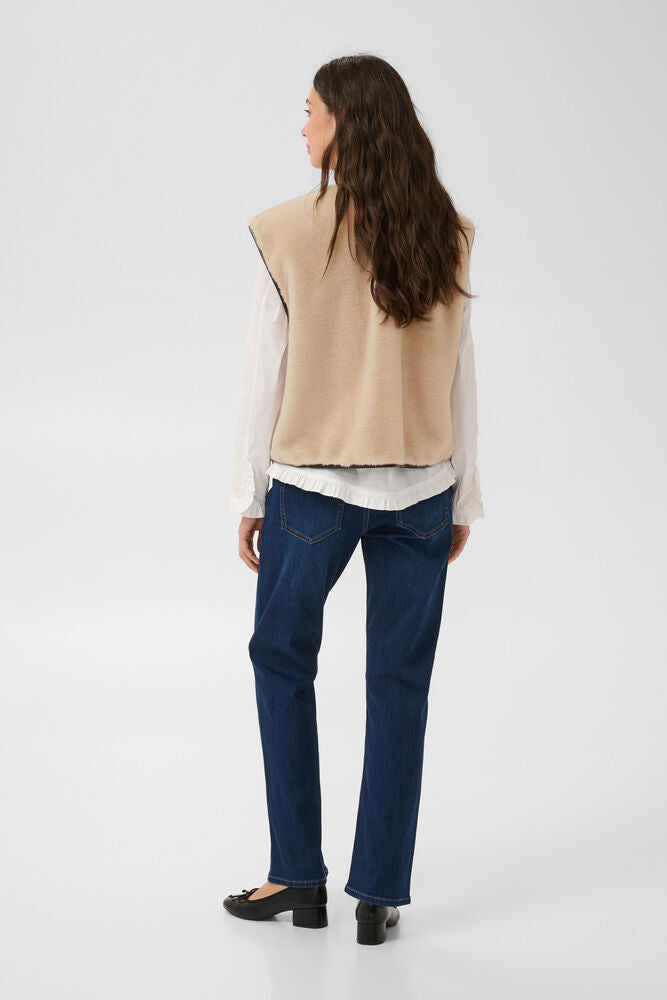 Culture Lauren faux fur crème gilet