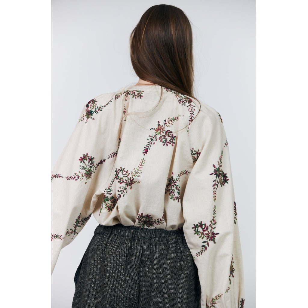 Lollys laundry Hailey emroided print blouse