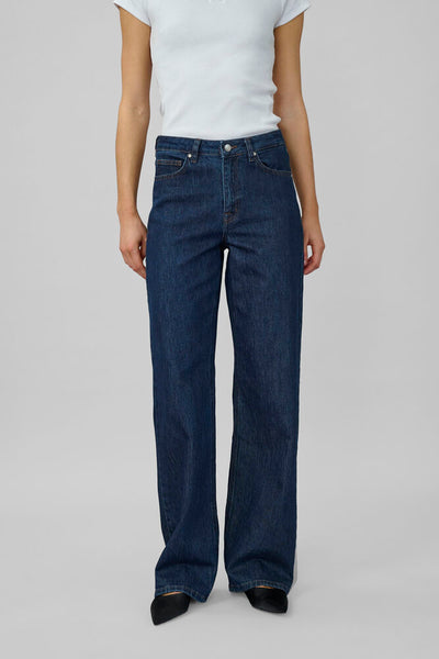 My Essential Wardrobe wide dark blue Louis Jeans