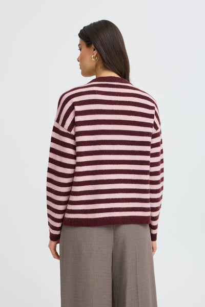 Fransa Iddaa striped long sleeve jumper