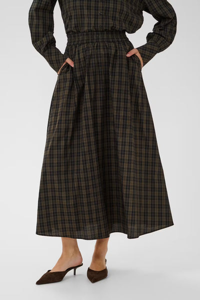 Kaffe Helle Check Skirt
