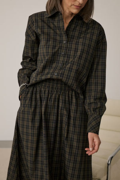 Kaffe Helle Check Skirt