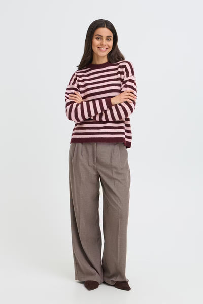 Fransa Iddaa striped long sleeve jumper
