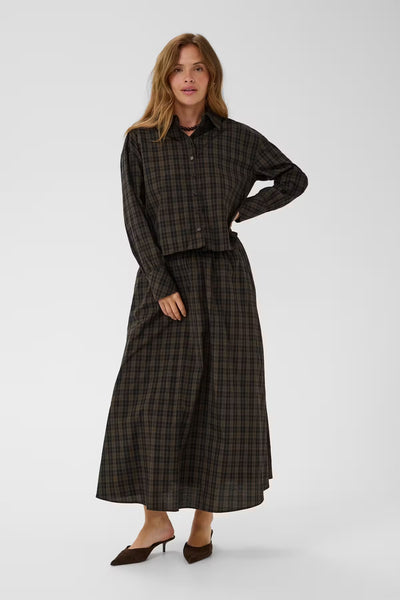 Kaffe Helle Check Skirt