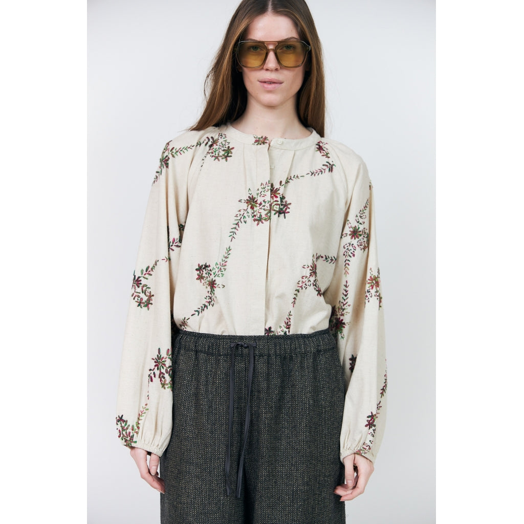 Lollys laundry Hailey emroided print blouse