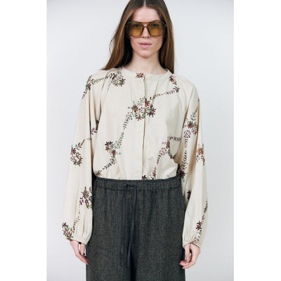 Lollys laundry Hailey emroided print blouse