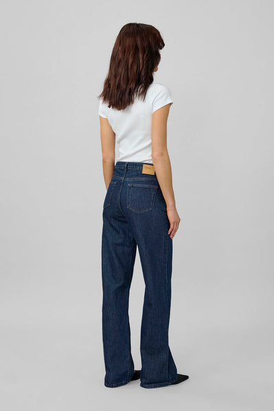 My Essential Wardrobe wide dark blue Louis Jeans