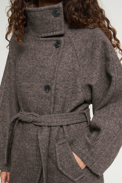 Ichi Gaziva Mid Length belted Jacket