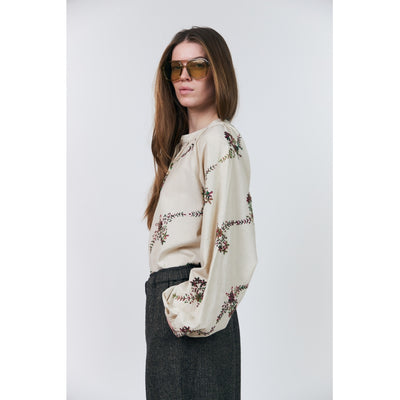 Lollys laundry Hailey emroided print blouse