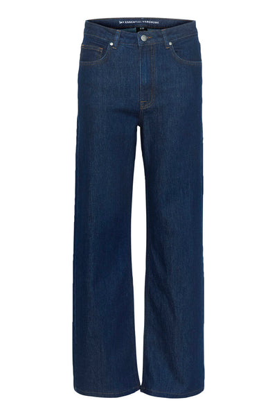 My Essential Wardrobe wide dark blue Louis Jeans