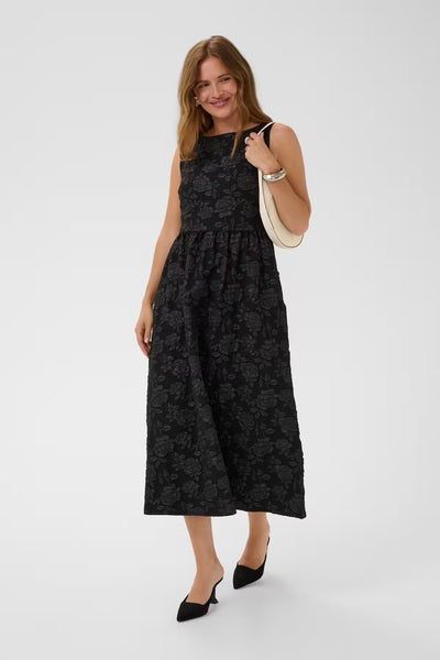 Kaffe Corbina Black midi Lace Dress