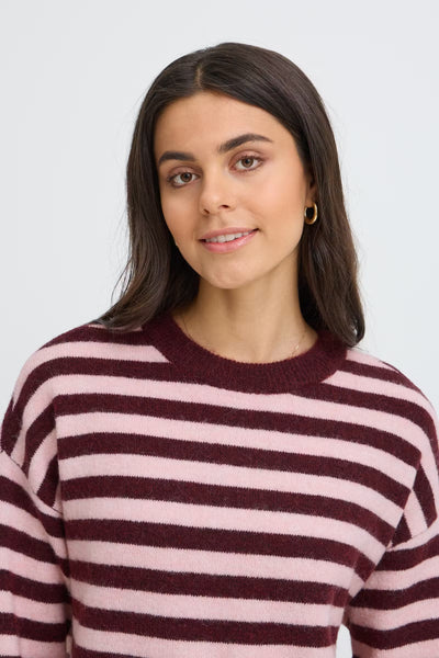 Fransa Iddaa striped long sleeve jumper