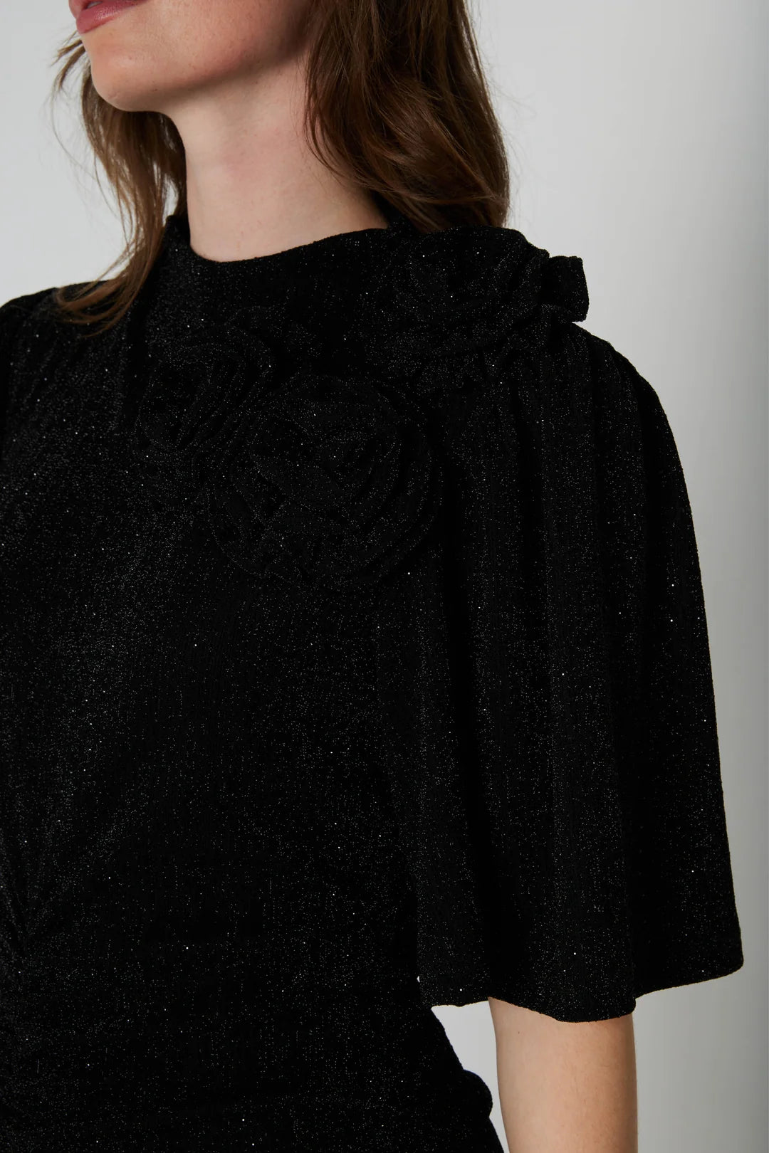 Rue de femme Lena black shimmer midi dresss