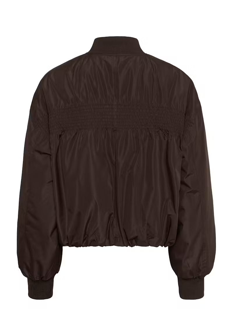 Kaffe Ennie Sofia brown bomber jacket product back view