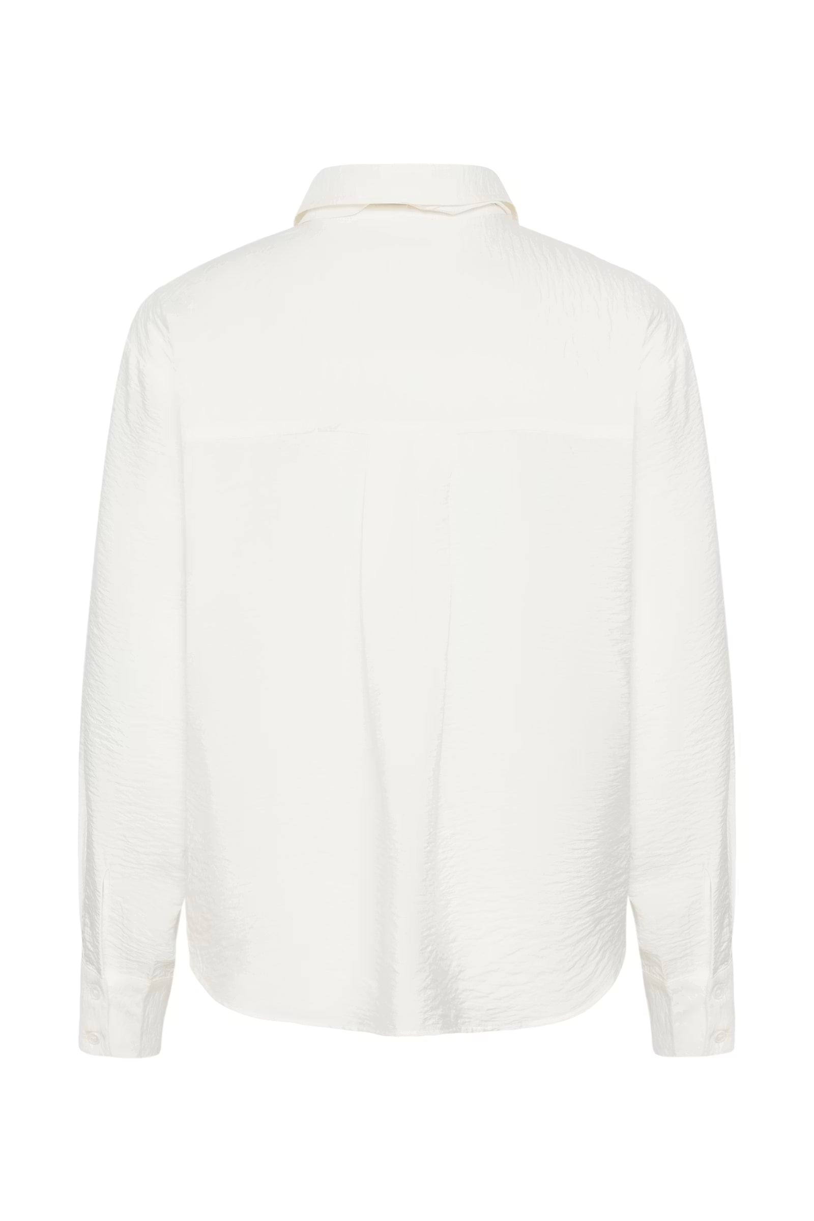 Kaffe Gilda chalk white bow blouse product back view
