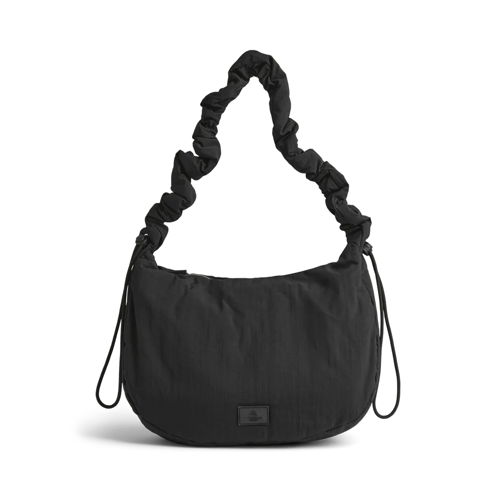 Markberg Ground black recycled shoulder bag front product view