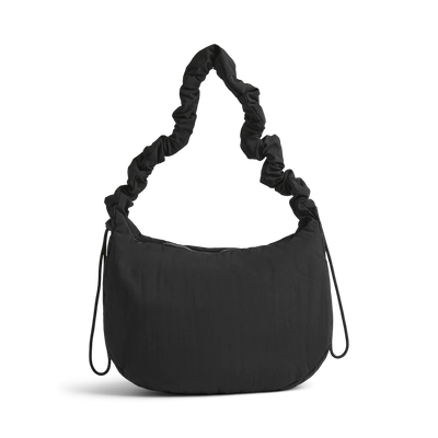 Markberg Ground black ruched handle shoulder bag rear view