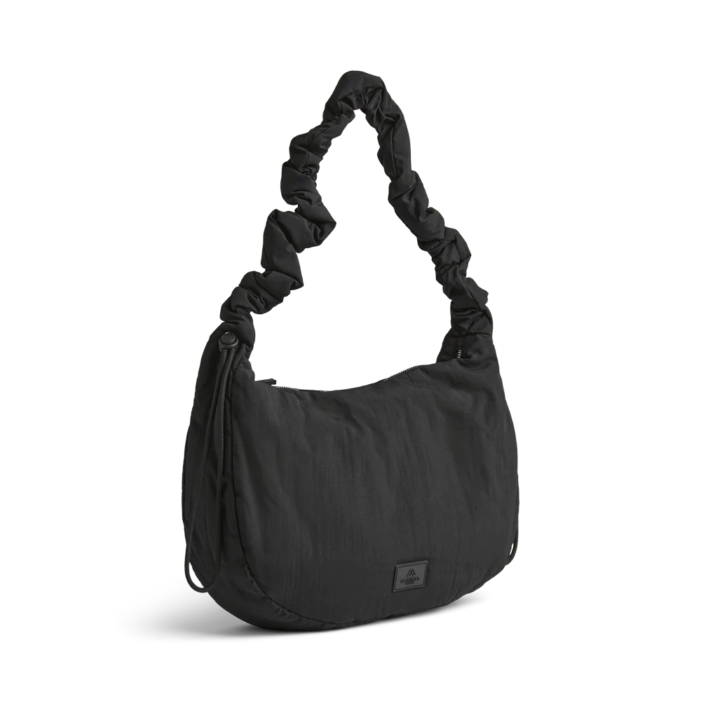 Markberg Ground black recycled crossbody bag zipped interior