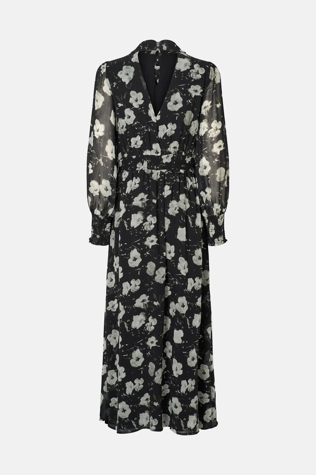 Full-length front view of Rue de Femme Paxton floral occasion dress