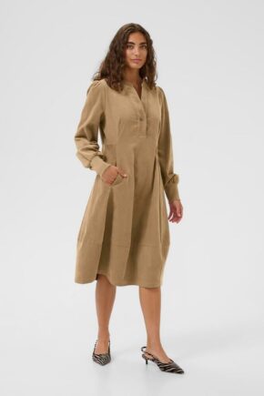 Culture rhaena cord dress beige