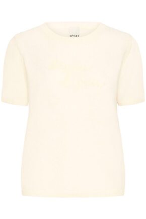 Ichi damilo crème short sleeve knit